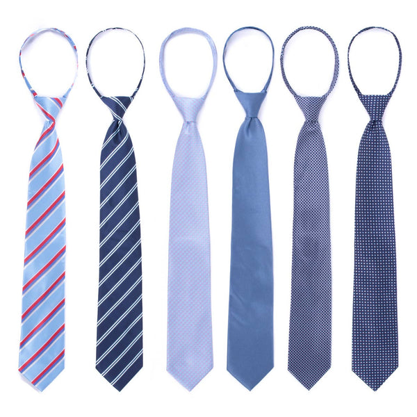 Microfiber Zipper Pre-Tied Neckties