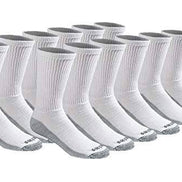 Dickies Men's Dry-tech Moisture Control Crew Socks Multipack, Black (6 Pairs)