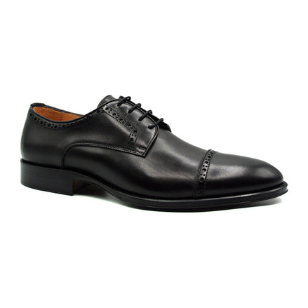 Giovanni Italian Calfskin Lace Up, Black