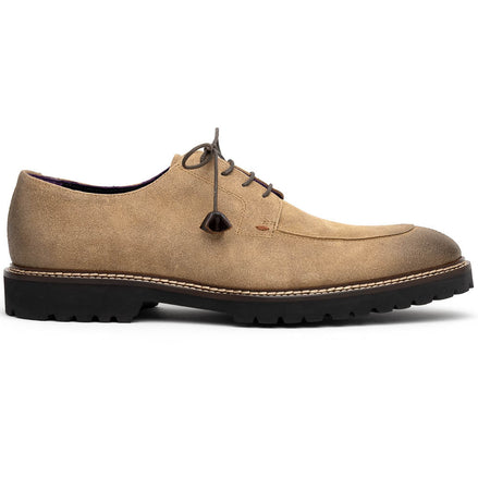 Sueded Goatskin Lace Up with Wax Finish, Oak