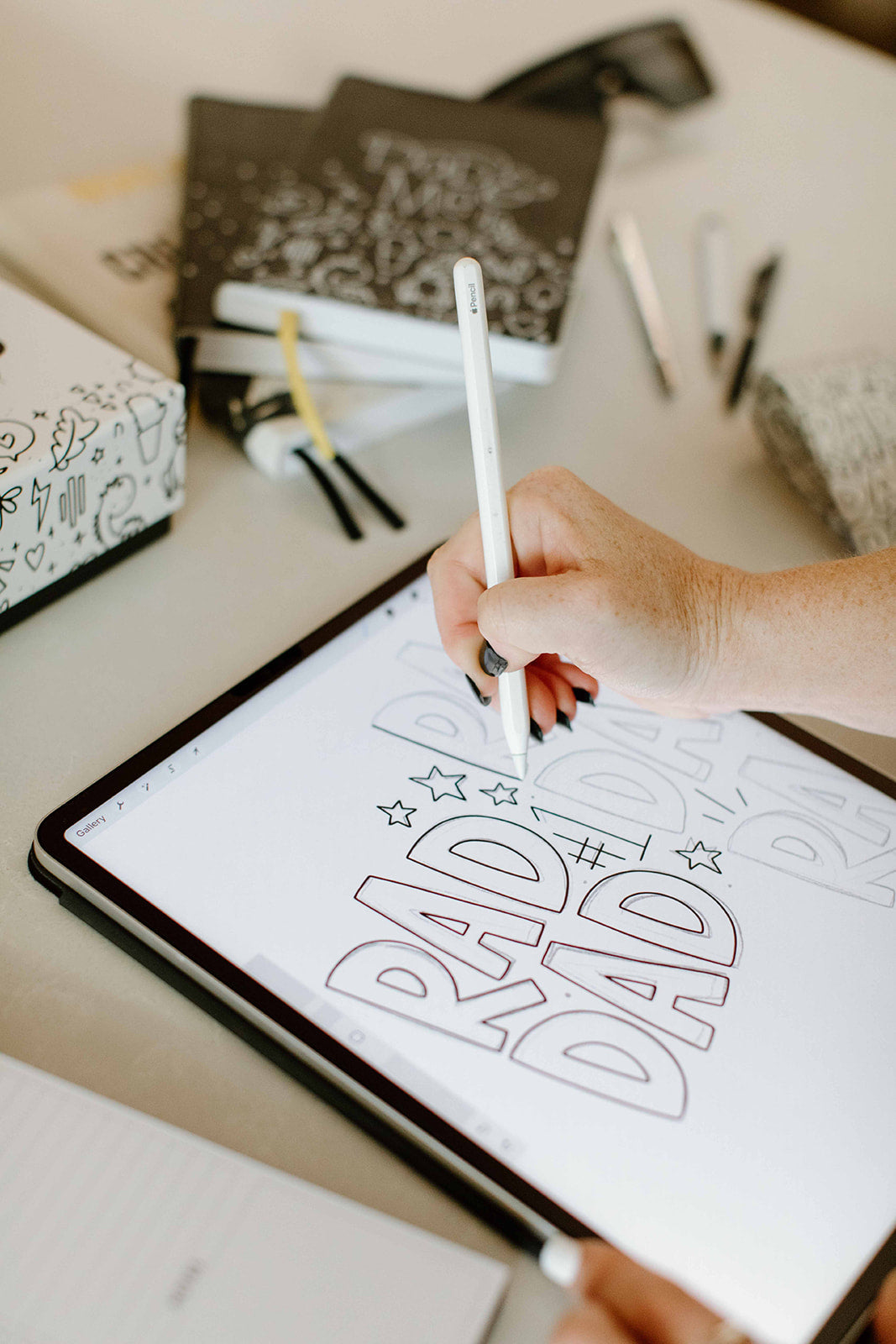 Rad GRAND Dad Coloring Tie  *markers sold separately