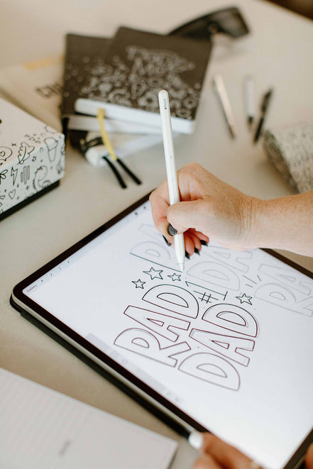 Rad GRAND Dad Coloring Tie  *markers sold separately