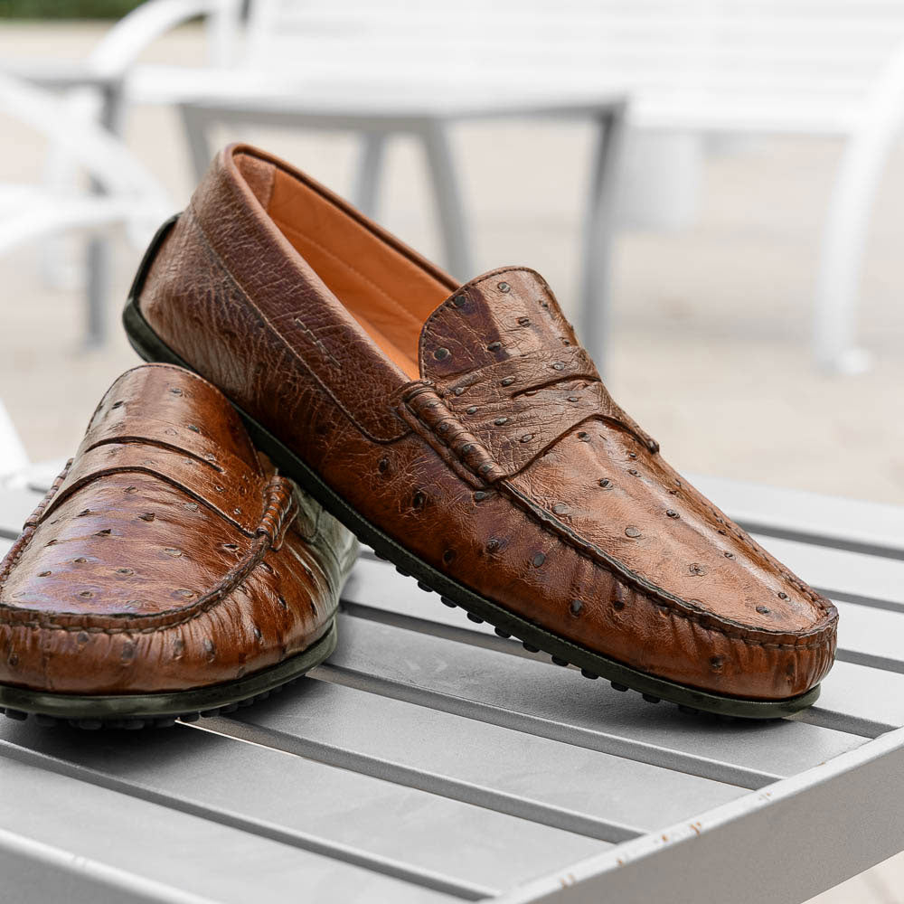 Monza Ostrich Quill Driver, Brandy