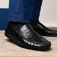 Monza Ostrich Quill Driver, Black