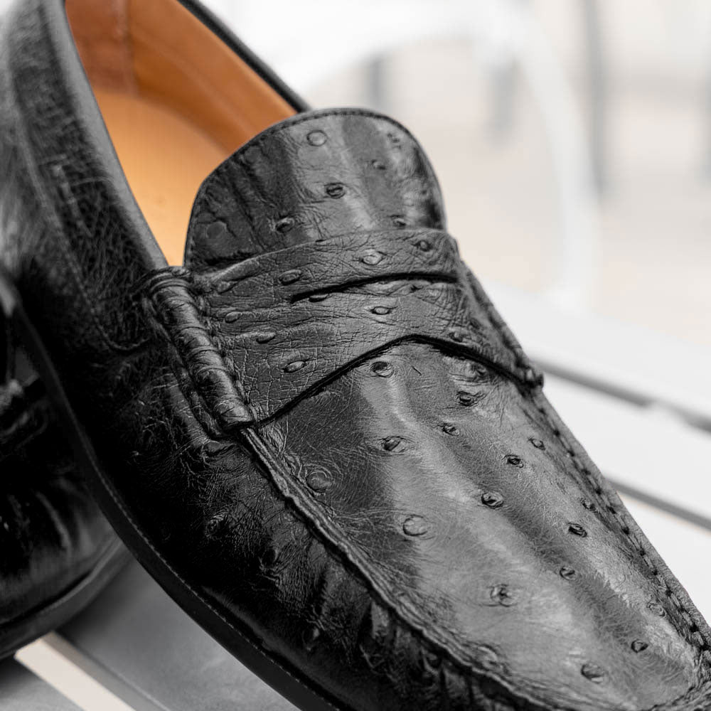 Monza Ostrich Quill Driver, Black