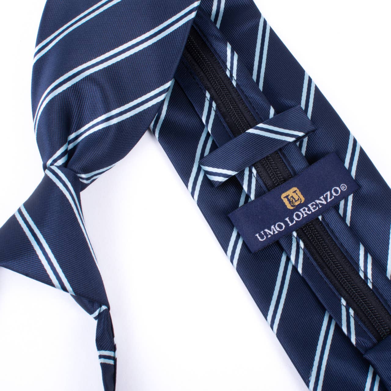 Microfiber Zipper Pre-Tied Neckties