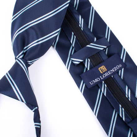 Microfiber Zipper Pre-Tied Neckties