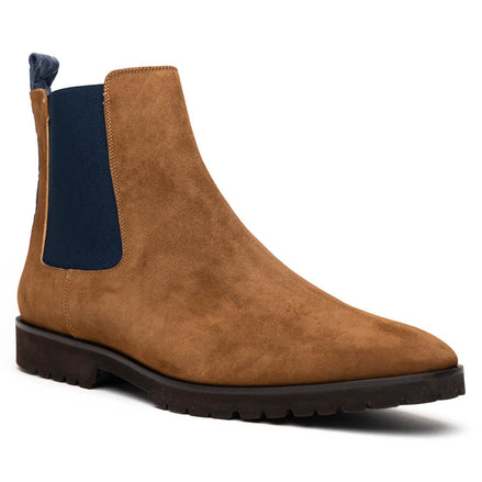 Gianna Suede Chelsea Boot, Cognac