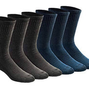 Dickies Men's Dry-tech Moisture Control Crew Socks Multipack, Black (6 Pairs)