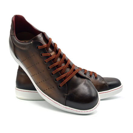 Russo Burnished Italian Calfskin - Brown