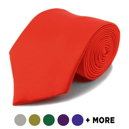 Solid Color 3" Wide Tie