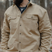 Lined Yukon Flannel Shirt Jacket, Tan