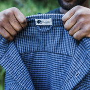 Grand Flannel, Dark Blue Mini Check