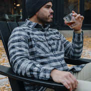 Grand Flannel, Charcoal Gingham