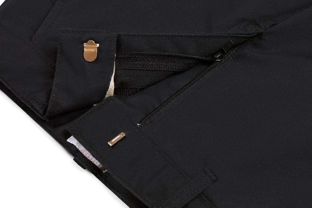 Boy's Husky Flat Front Pants