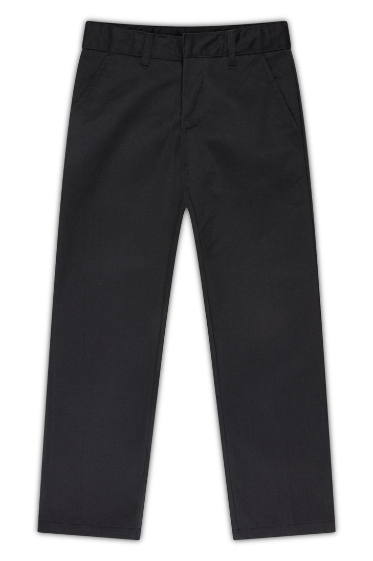 Boy's Husky Flat Front Pants