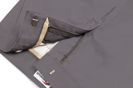 Boy's Husky Flat Front Pants