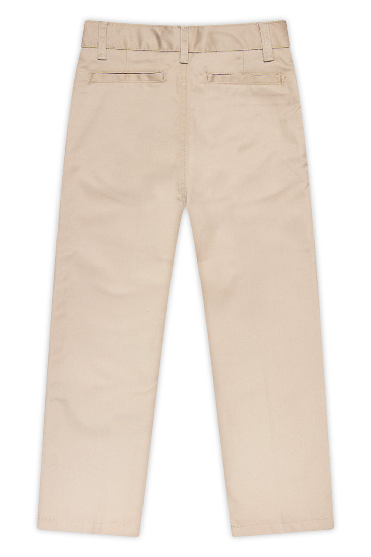 Boy's Husky Flat Front Pants