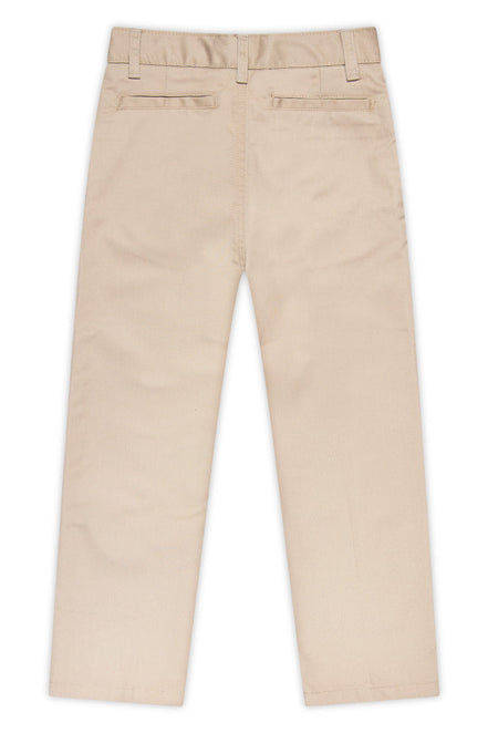 Boy's Husky Flat Front Pants