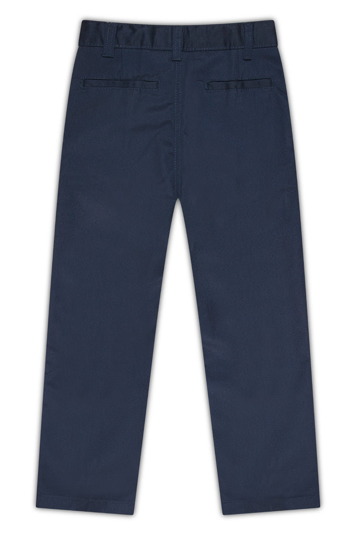 Boy's Husky Flat Front Pants