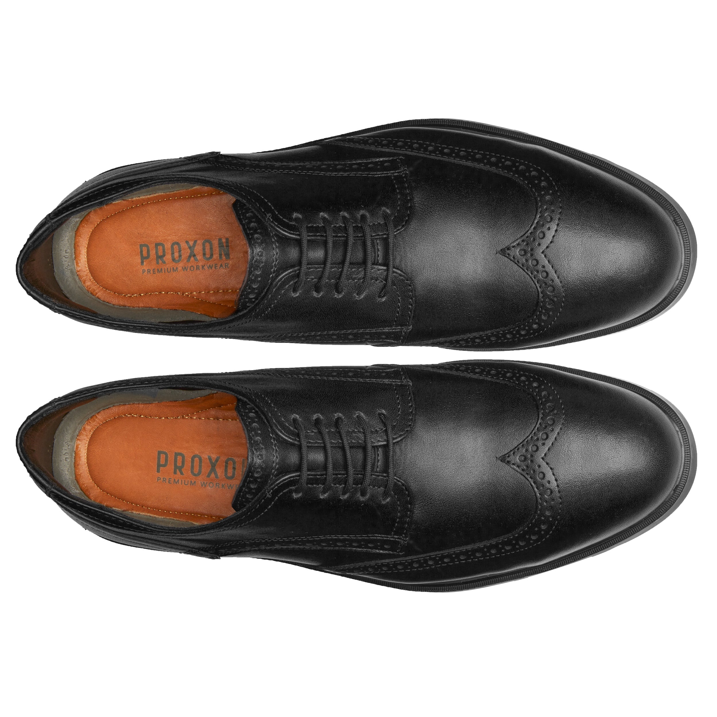 STEEL TOE OXFORD SHOE CAPTAIN BLACK