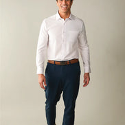 &Collar Dress Shirt - White