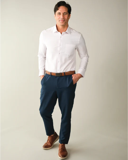 &Collar Dress Shirt - White