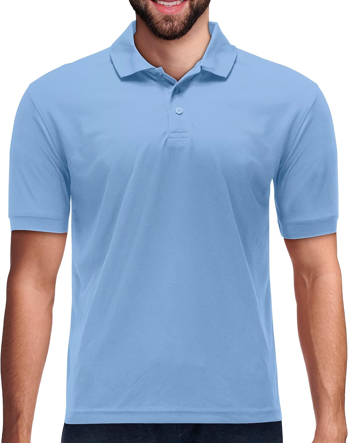 Men's Dri Fit Moisture Wicking Polo Shirt - Big