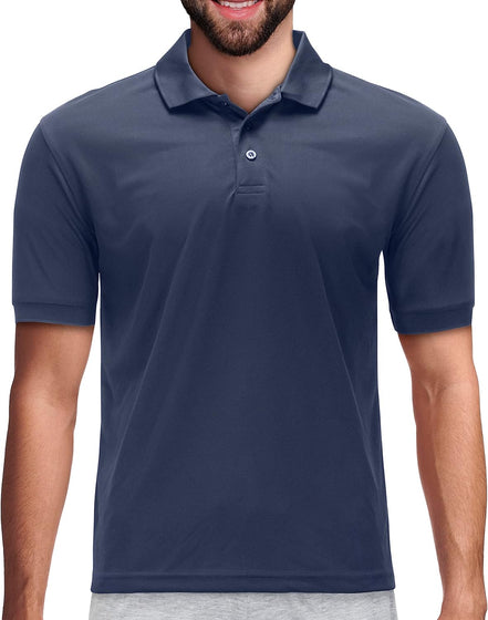 Men's Dri Fit Moisture Wicking Polo Shirt - Big