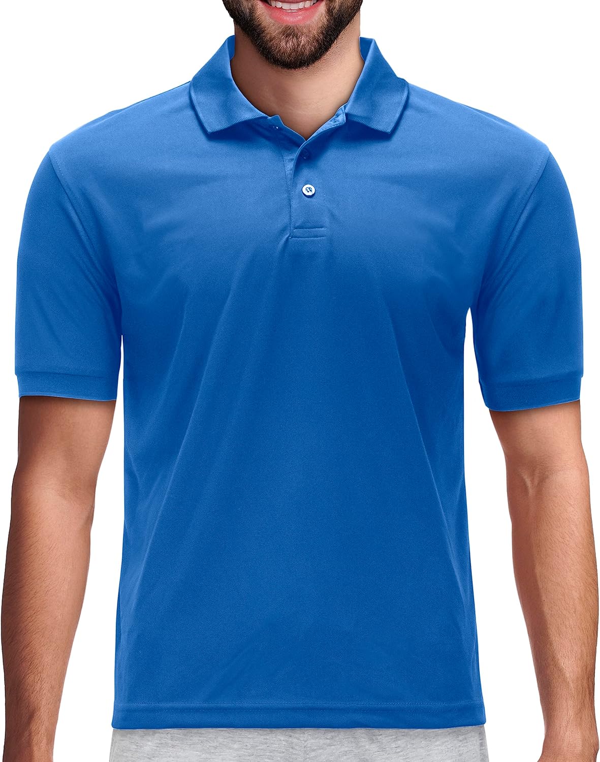 Men's Dri Fit Moisture Wicking Polo Shirt - Big