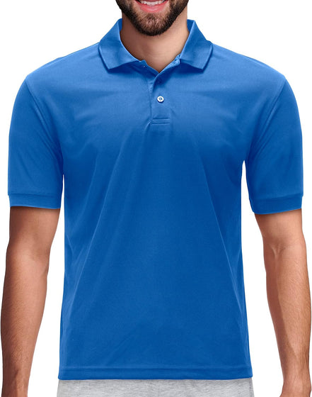Men's Dri Fit Moisture Wicking Polo Shirt - Big