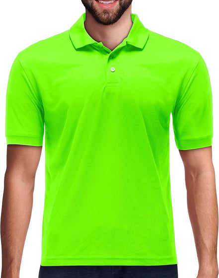 Men's Dri Fit Moisture Wicking Polo Shirt - Big