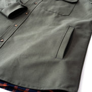 Lined Yukon Flannel Shirt Jacket, Olive