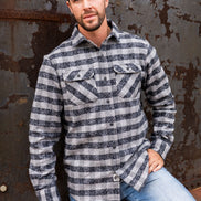 Grand Flannel, Charcoal Gingham