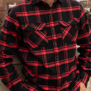 Field Grand Flannel, Huntsman Plaid in Black