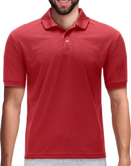 Men's Dri Fit Moisture Wicking Polo Shirt - Big