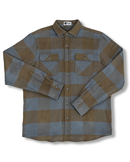 Field Grand Flannel, Caper Green