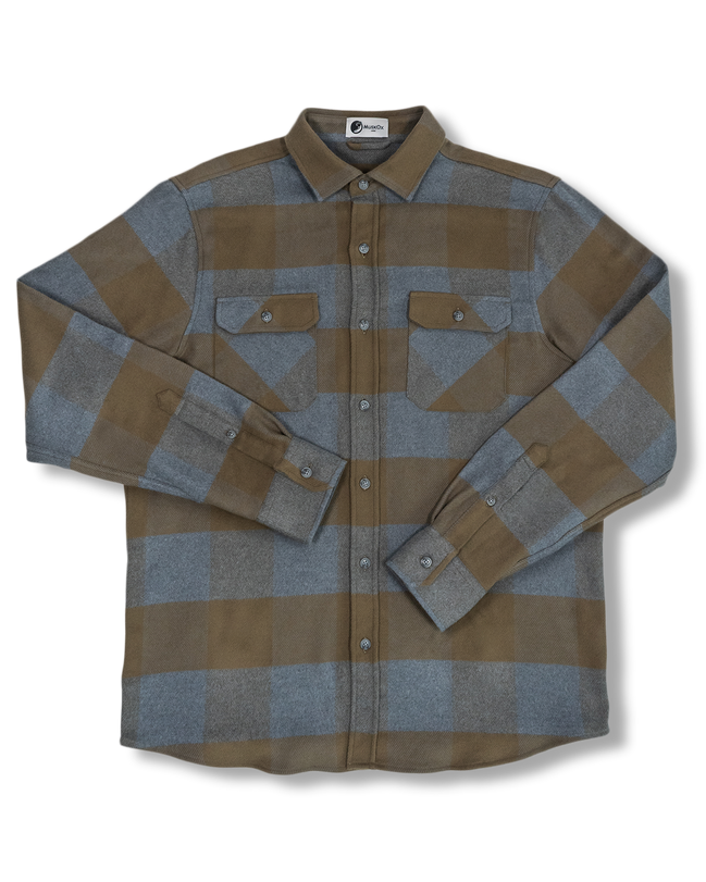 Field Grand Flannel, Caper Green