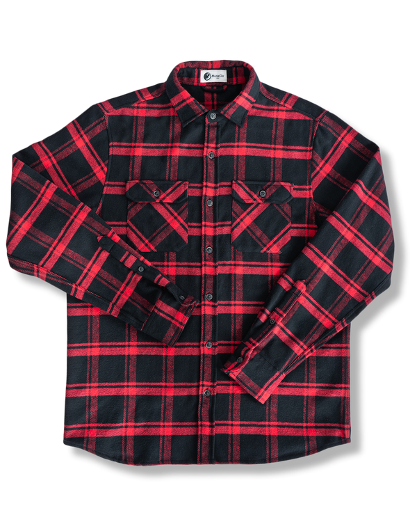 Field Grand Flannel, Huntsman Plaid in Black