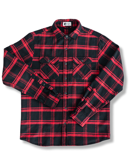 Field Grand Flannel, Huntsman Plaid in Black