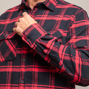 Field Grand Flannel, Huntsman Plaid in Black