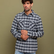 Grand Flannel, Charcoal Gingham