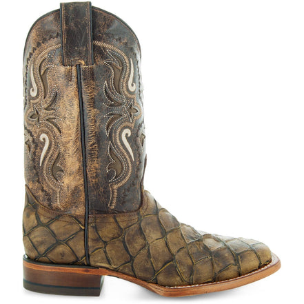 Soto Boots Men's Pirarucu Print Cowboy Boots