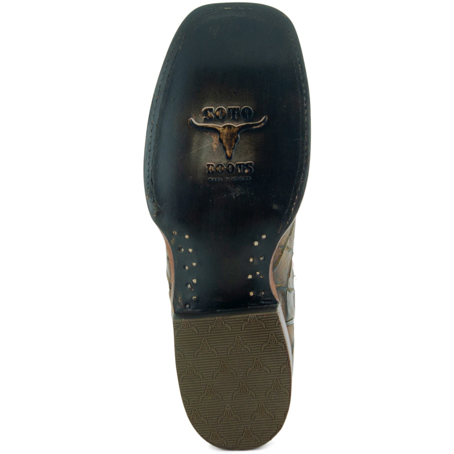 Soto Boots Men's Pirarucu Print Cowboy Boots