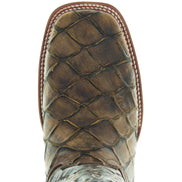 Soto Boots Men's Pirarucu Print Cowboy Boots