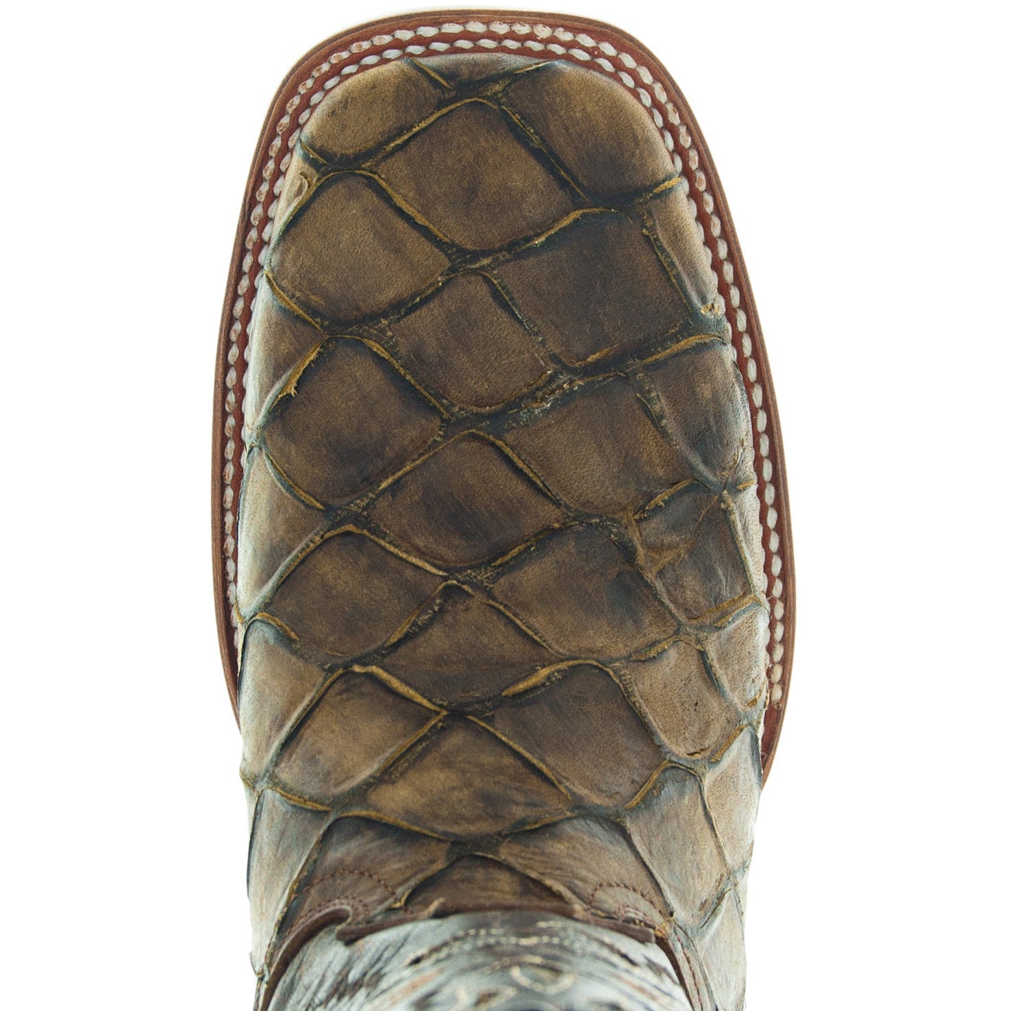 Soto Boots Men's Pirarucu Print Cowboy Boots