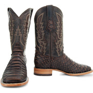Soto Boots Mens Brown Python Print Boots