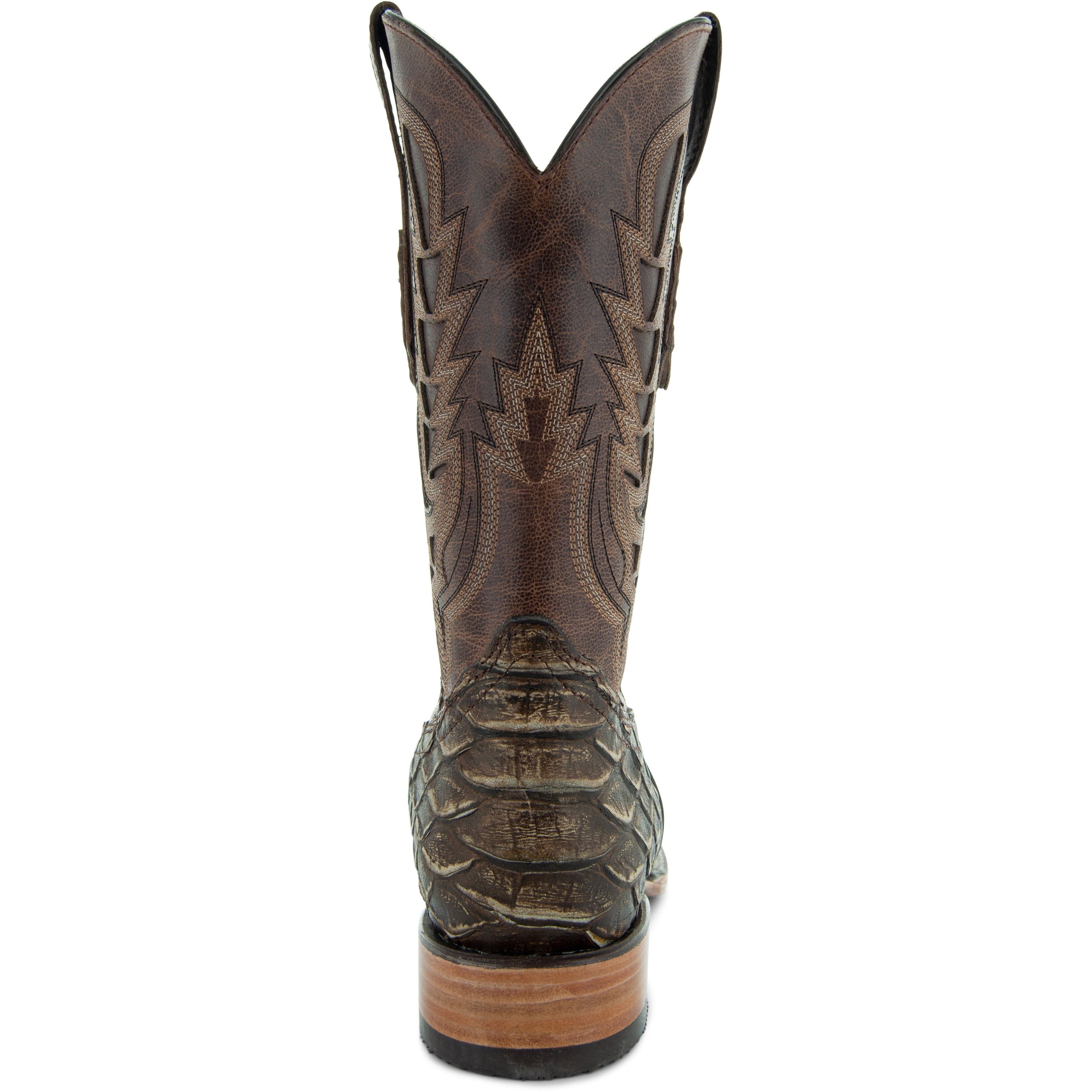 Soto Boots Mens Tan Python Print Boots