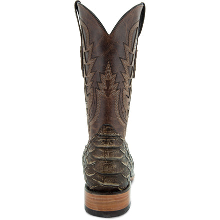 Soto Boots Mens Tan Python Print Boots