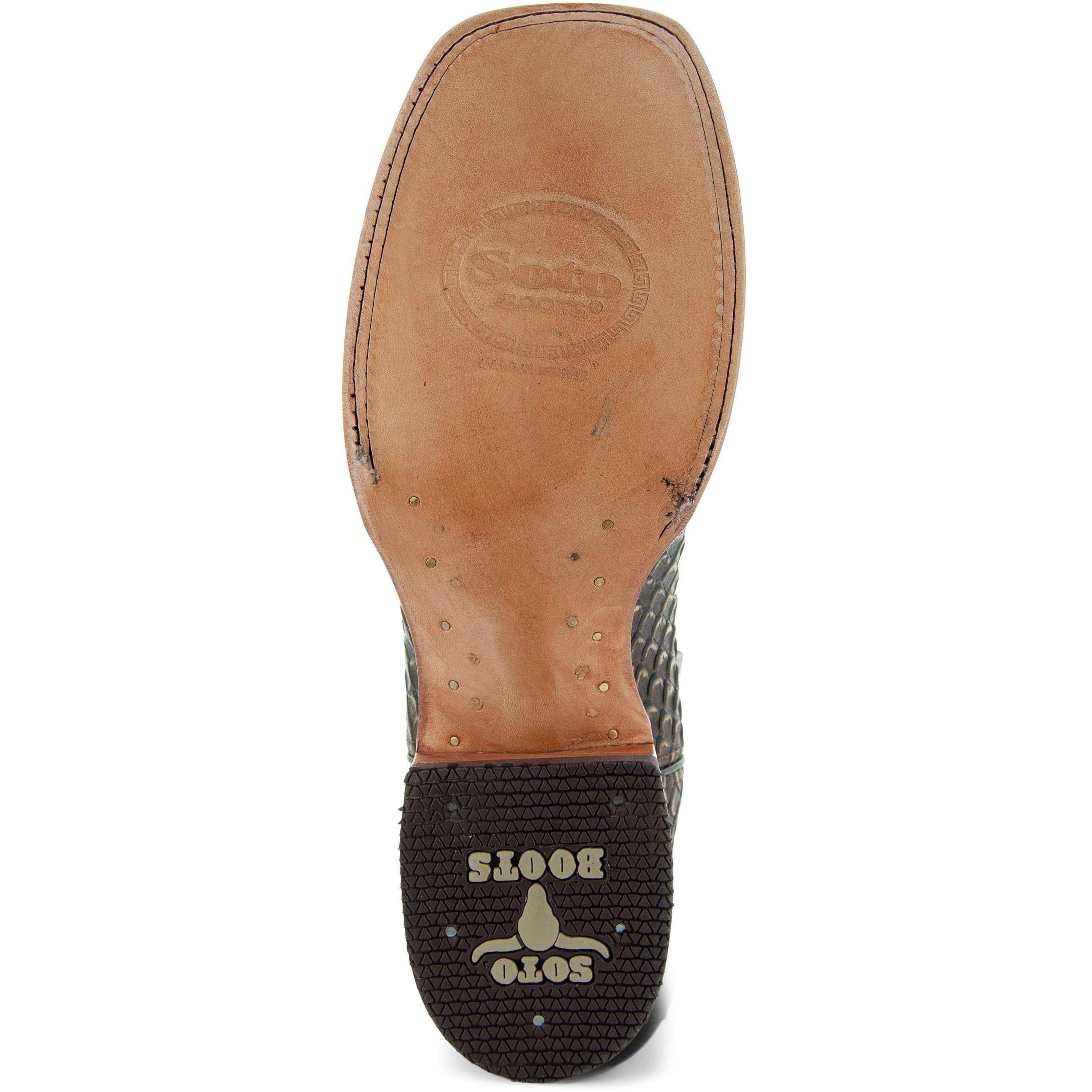 Soto Boots Mens Brown Python Print Boots